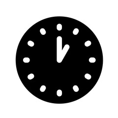 1 am/pm clock glyph icon
