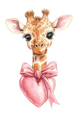 PNG Giraffe art illustration watercolor.