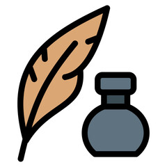 Quill Icons For Design Elements 