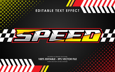Editable Speed Racing Text Effect with a Racing-Themed Background