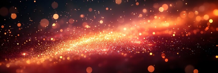 Obraz premium A gradient of festive red transitioning into glowing gold.