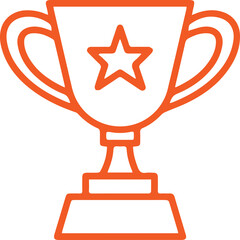 First Place Award Line Icon