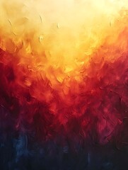 Fototapeta premium A gradient of fiery tones transitioning from bright yellow to deep crimson.