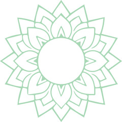 Beautiful flower art and mandala vector design