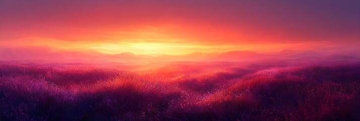 Fototapeta premium A gradient of glowing lavender fading into soft golden yellow.