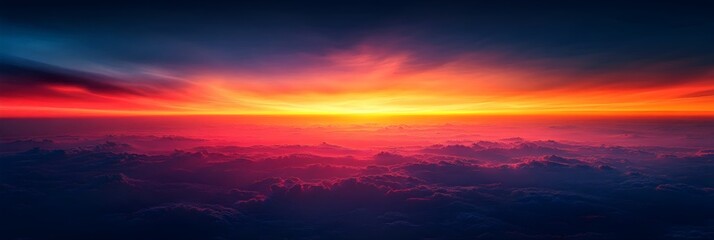 Fototapeta premium A gradient of glowing ember orange fading into twilight gray.