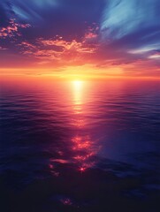 Fototapeta premium A gradient of glowing ember orange fading into twilight gray.