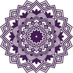 Beautiful flower art and mandala vector design