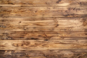 Obraz premium A warm, rustic wooden texture rich in grains and knots is beautifully illuminated, making it perfect for design and decor projects.