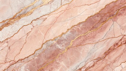 Fototapeta premium Pink Marble Abstract Background with Gold Veins for Elegant Design and Textures