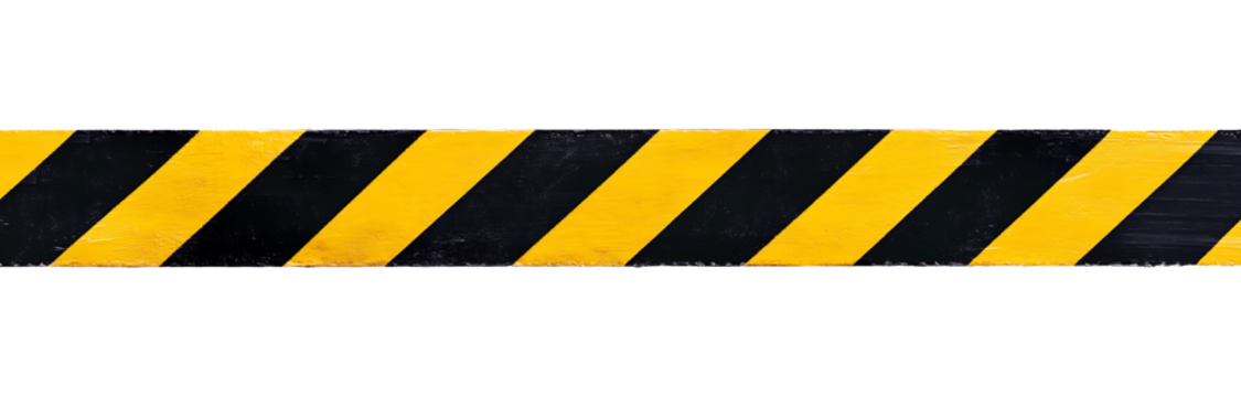 Black and yellow diagonal stripes warning sign