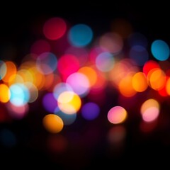 Fototapeta premium Dreamy Bokeh Background with Vibrant Purple and Blue Gradient, Glittering Particles, and a Magical, Ethereal Glow