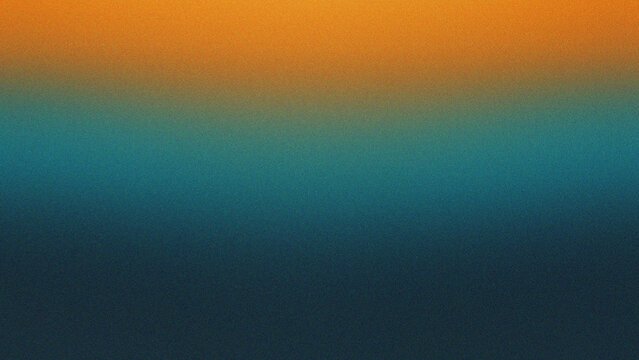 Gradient orange dark noise background with retro filter and vintage overlay, ideal for nostalgia and retro wave print or web design.