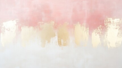 Obraz premium Soft Metallic Gold and Blush Pink Abstract Background - made with Generative AI