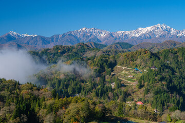 鹿島槍ヶ岳と雲