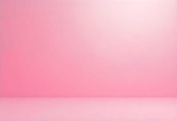 Obraz premium Soft pink Blank background. Glossy,texture, realistic soft gradient pink background with copy space with wall background.