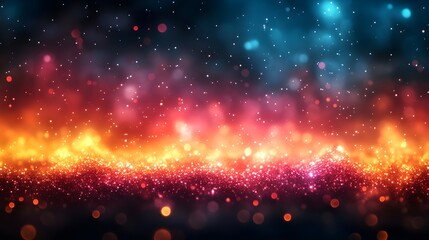 Fototapeta premium A gradient of starlit teal blending into bold ruby red.