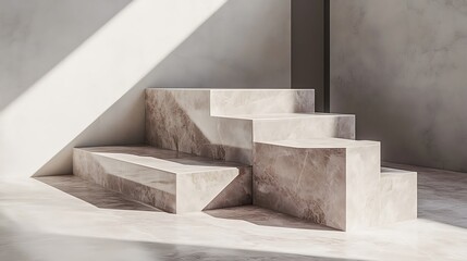 Abstract Stone Steps Minimalist Modern Design