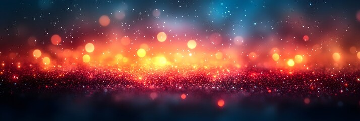 Fototapeta premium A gradient of starlit teal blending into bold ruby red.