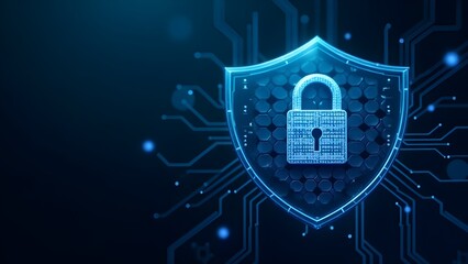 Cyber Security Technology Abstract Background 