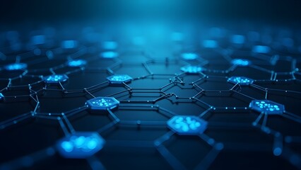 blue circuit board background