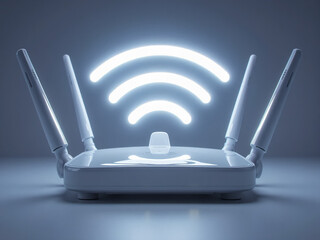 Wi-Fi Signals Emitting from a Router – Seamless Connectivity for Tech and Business Solutions