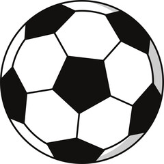 Fototapeta premium soccer ball icon isolated on white