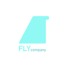 The FLY logo is shaped like a tail or wing. It looks modern and fresh
