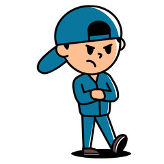 Illustration of Boys Vector Can't Wait Waiting