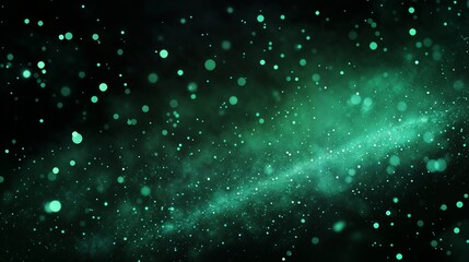 Cosmic Background with Green Northern Lights and Stars. Abstract cosmic design, celestial background, space exploration, astronomy use. Universe. Mystery. Light Beyond the Earth.