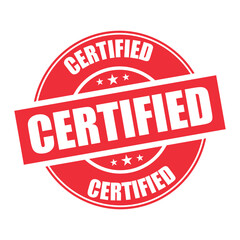 certified stamp sign symbol vector icon