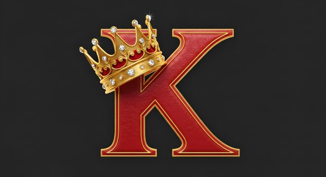 Royal King Letter K Crown Logo Design