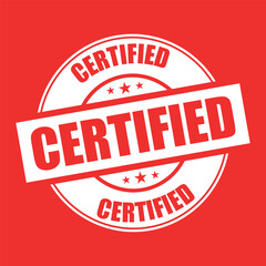 certified stamp sign symbol vector icon