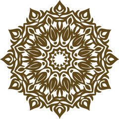 Beautiful flower art and mandala vector design