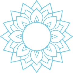 Beautiful flower art and mandala vector design