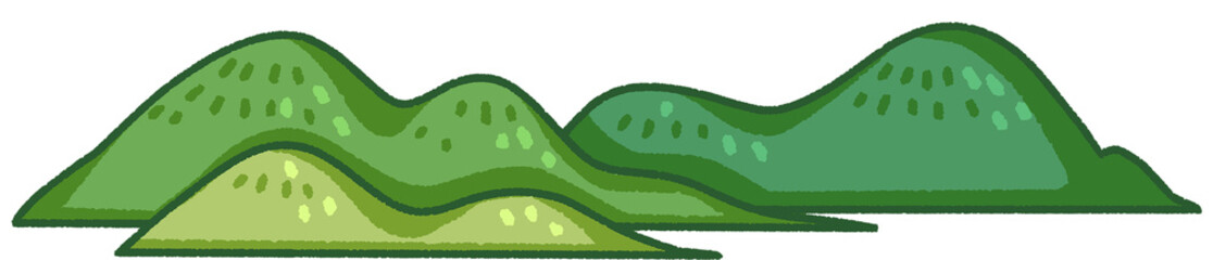 Green vegetable cartoon illustration