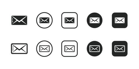 Email, mail, envelope, message, inbox, received, communication, Outline signs and more, perfect for websites, apps, and print projects; these scalable icons are fully customizable for print.