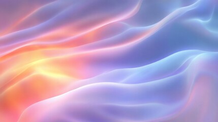 Fototapeta premium Soft Pastel Dreamy Abstract Iridescent Background Flowing Lines Impressionism Glow