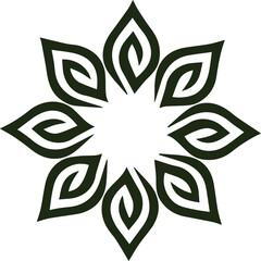 Beautiful flower art and mandala vector design