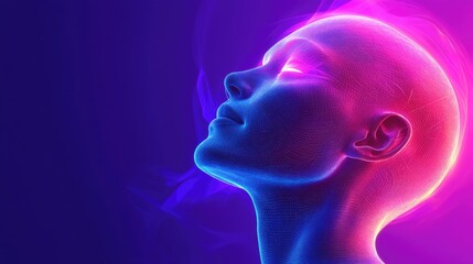 Abstract depiction of smooth, hair-free skin surfaces illuminated by futuristic lasers.