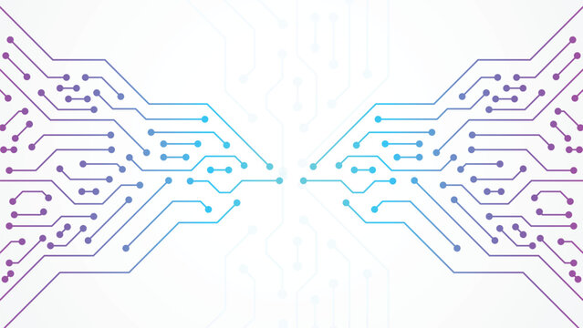Computer Circuit Board. Networking Technology Circuit Board Abstract Lines Communication. Circuit Board Electronics Digital Technology Banner Blue. Central Computer Processors CPU Concept
