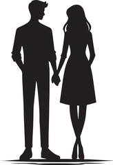 silhouette of a couple