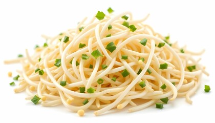 Delicious Bean Sprouts Noodles with Green Onions