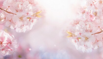 春の光と桜　儚く舞う花びらの瞬間