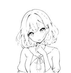 An anime girl illustration.