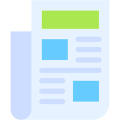 Obraz premium Vector Icon news, newsletter, newspaper, article, blog
