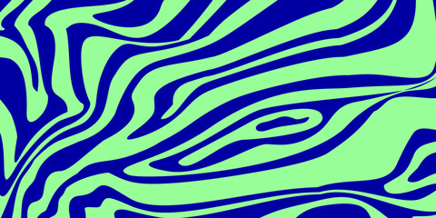 Psychedelic y2k wave background. Retro fun print bright psychedelic. Y2K marble wave wallpaper. Vector illustration