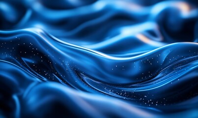 Fototapeta premium Abstract 3D rendering of a swirling vortex of particles. Futuristic motion concept for banners., Generative AI