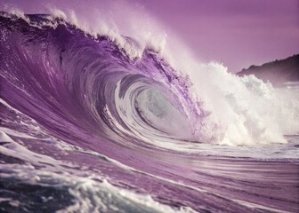 Abstract Purple and White Liquid Wave Background: Gradient Swirl Design for Modern Wallpaper