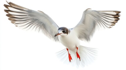 Fototapeta premium Majestic Flight: A Black-headed Gull in mid-air
